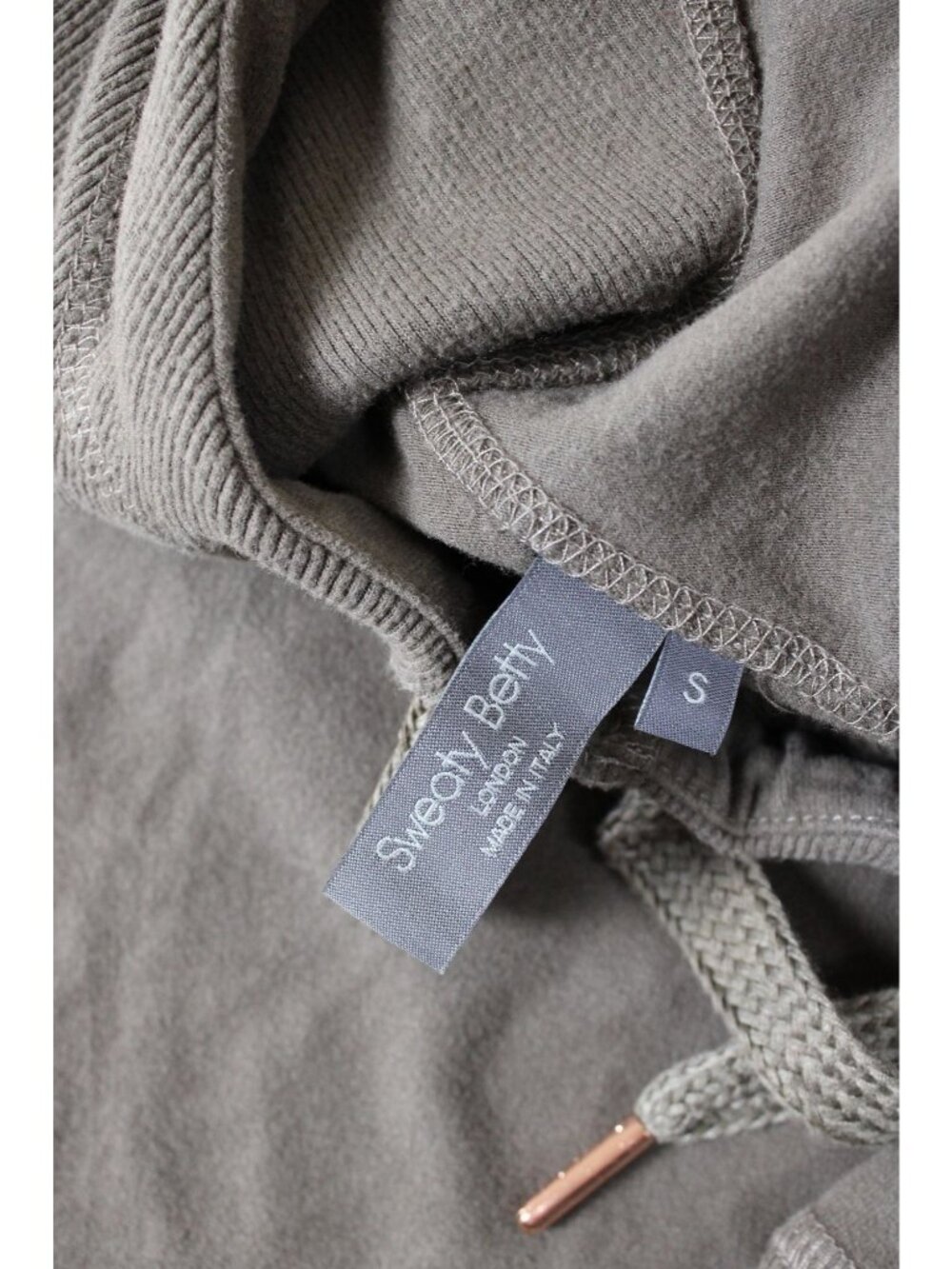 Sweaty Betty Cropped Hoodie Sweatshirt With Rose Gold Accents Womens S - Picture 2 of 3